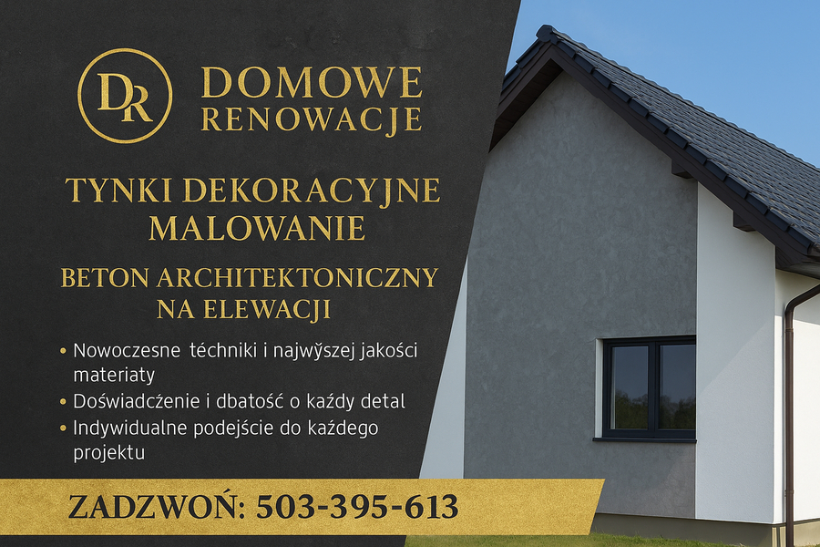 Zdjęcie na okładce dla Domowe Renowacje Tynki dekoracyjne i strukturalne. Kraków Niepołomice Wieliczka